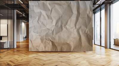 old wrinkled paper texture background Wall mural