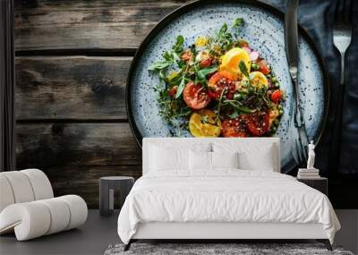 Vibrant Summer Salad Wall mural