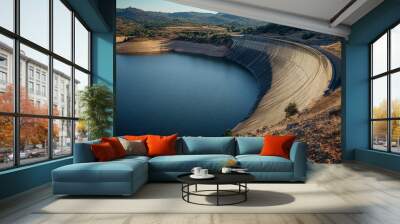 Big dams, drought crisis Wall mural