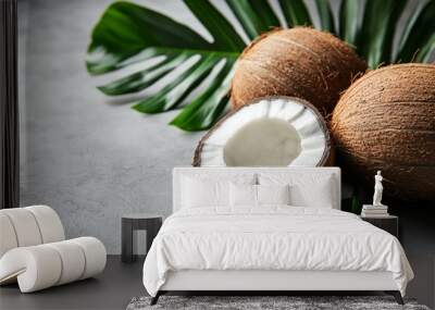 Organic coconut, fresh Wall mural