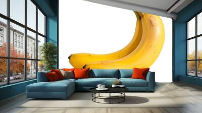 banana isolated, transparent background, white background, no background Wall mural