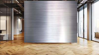 steel texture background with reflection Wall mural