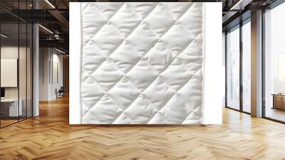 White Quilted Mattress Top View Wall mural