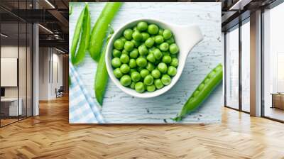 fresh green peas Wall mural