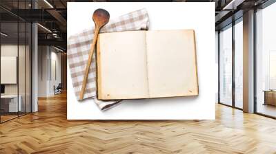 open recipe book Wall mural