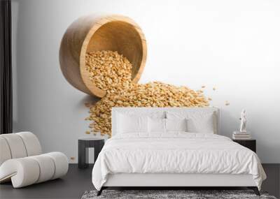 Roasted sesame seeds. Wall mural