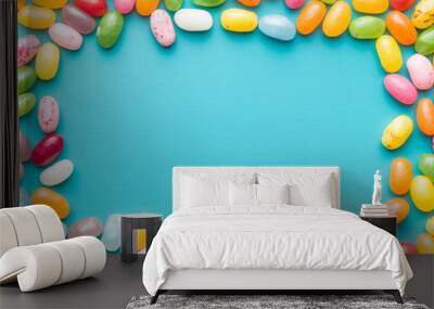 Sweet jelly beans. Wall mural