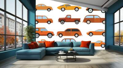 simple cars collection Wall mural