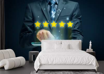 Feedback, review and rating concepts Wall mural