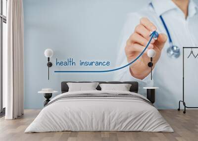 Increase health insurance care Wall mural