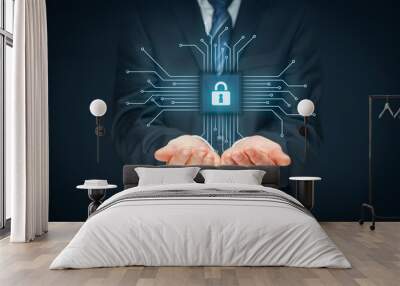 IT devices security Wall mural