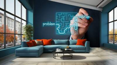 Problem solution Wall mural