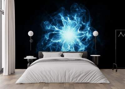 Energy storm with fire Wall mural