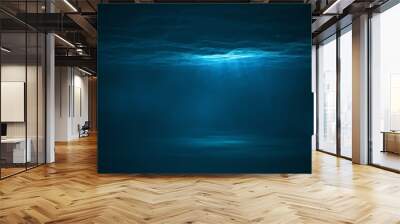 Underwater scene with light Wall mural