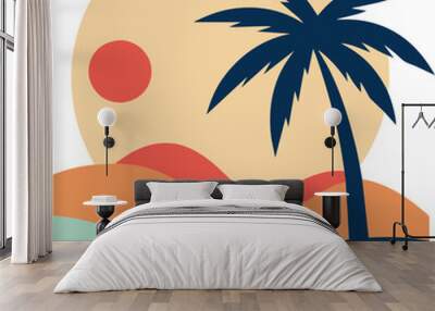 summer beach Wall mural