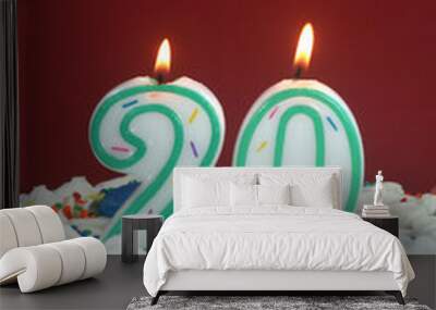 birthday cake - twenty Wall mural