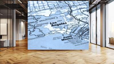 map of los angeles Wall mural