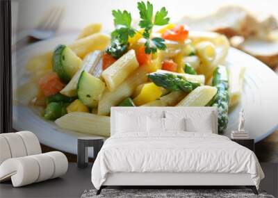 Pasta with Vegetables Wall mural