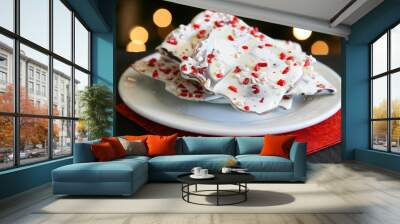 Peppermint Bark Wall mural