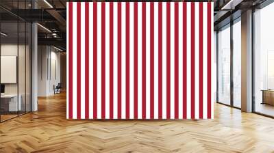 Red and White Stripes Wall mural