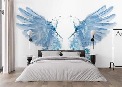 water wings isolated on white background Wall mural