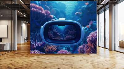 An innovative educational program offers virtual field trips to strange landscapes where students can explore underwater cities and enchanted forests Wall mural