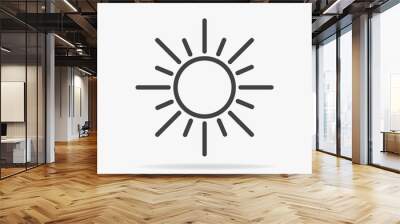 sun Icon Vector Wall mural