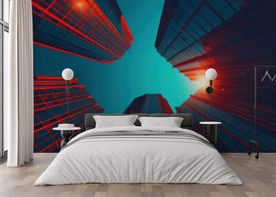 Ultramodern business concept Wall mural