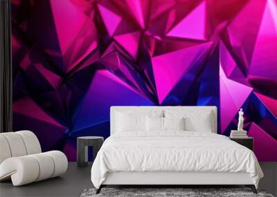 Vibrant abstract background with dynamic shapes and colorful gradients, suitable for modern designs and digital art. Wall mural