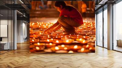 Diwali, the triumph of light and kindness Wall mural