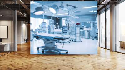 equipment and medical devices in modern operating room Wall mural