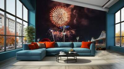 Fireworks in San Francsisco Wall mural