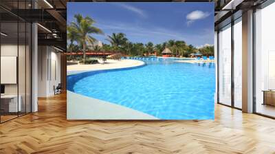 Beach resort swimming pool Wall mural