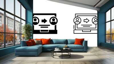 Delivery Vector Icon Wall mural