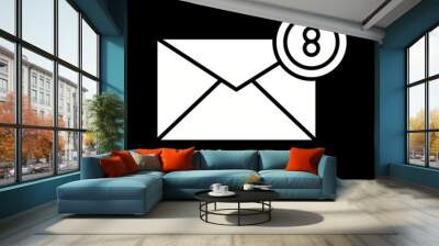 Mail Icon Wall mural