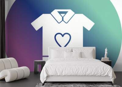 T Shirt Icon Wall mural