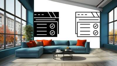 Web Browser Vector Icon Wall mural