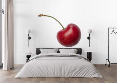 cherry isolated on transparent background Wall mural