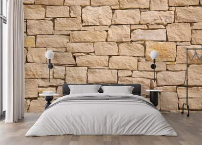 Provencal stone wall background Wall mural