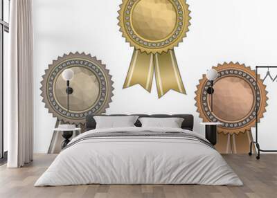 Awards with ribbons Wall mural