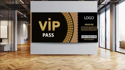 VIP admission ticket template Wall mural