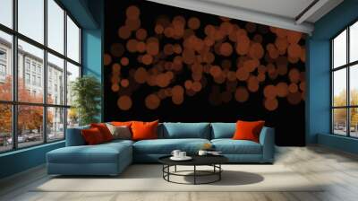 Bokeh light effect in bright colors to create abstract background or backdrop Wall mural