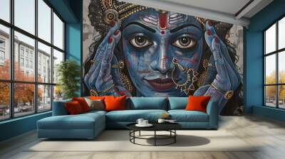 Goddess Kali creative concept abstract art Wall mural