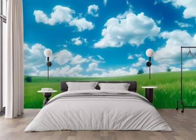 cloudy, gras, high gras, wallpaper, generative ai Wall mural