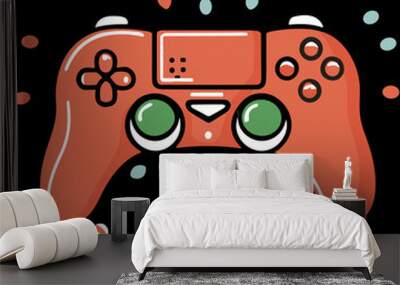 Christmas  game console pad on the background of decorations Wall mural