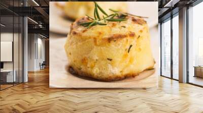 potato gratin with fresh rosemary Wall mural