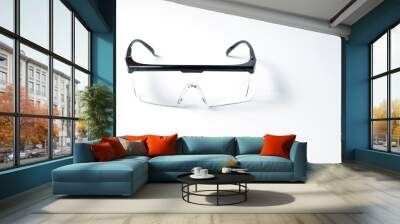 glasses on a white background Wall mural