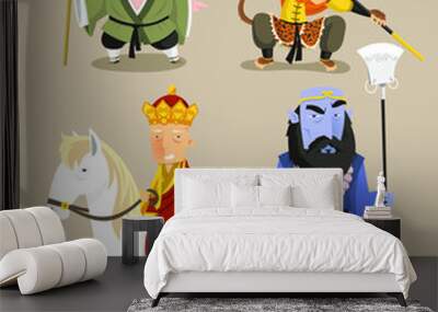 journey to the west story characters Wall mural