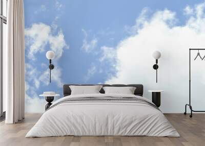 sky background or white cloud and blue sky Wall mural