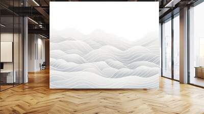 Abstract landscape background with white and grey ha Wall mural